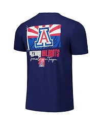 Image One Men's and Women's Navy Arizona Wildcats Hyper Local Gameday Flag T-Shirt