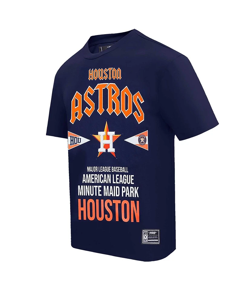 Pro Standard Men's Navy Houston Astros Oversized City Tour T-Shirt