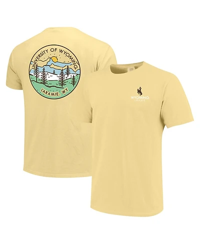 Image One Men's and Women's Gold Wyoming Cowboys Scenic Comfort Colors T-Shirt