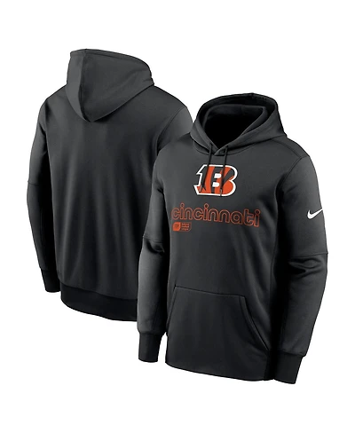 Nike Men's Black Cincinnati Bengals Performance Pullover Hoodie