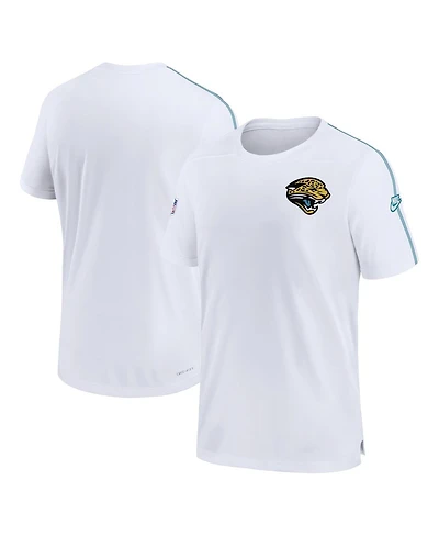 Nike Men's White Jacksonville Jaguars Throwback Sideline Alternate Logo Coach Performance Top