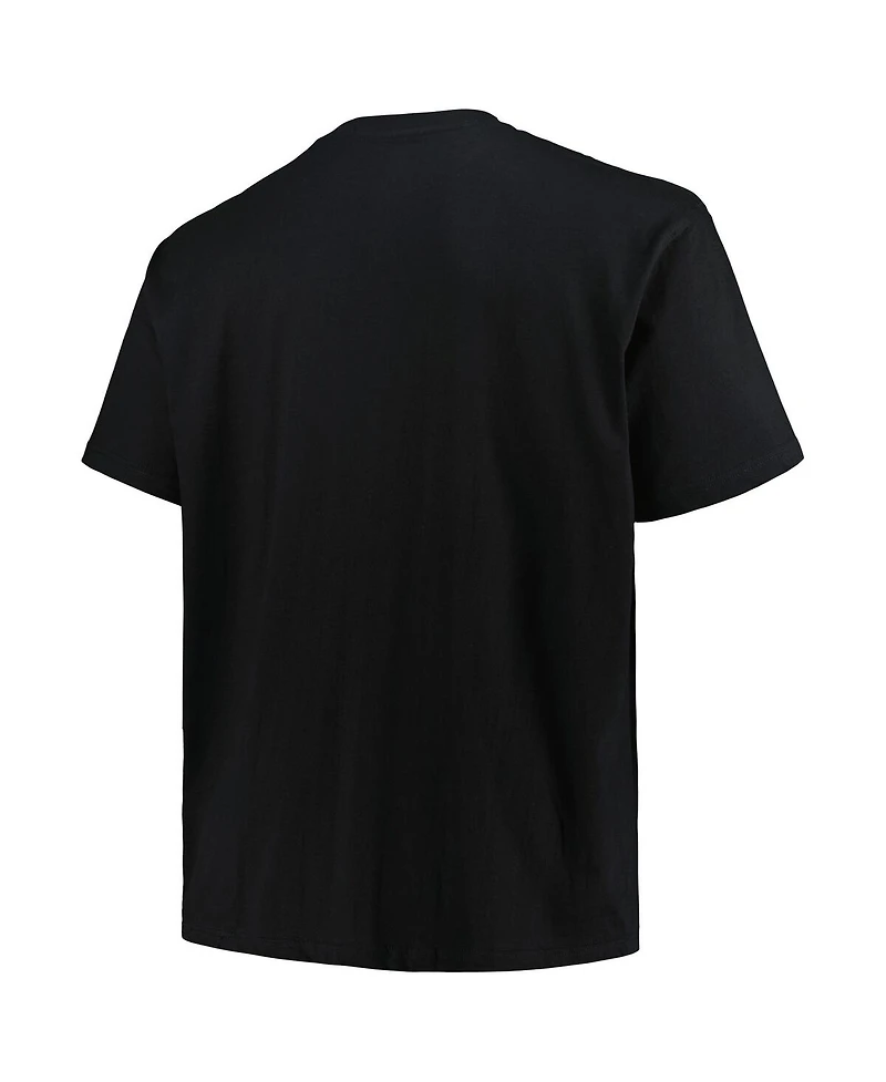 Fanatics Men's Black Baltimore Ravens Big Tall Pop T-Shirt