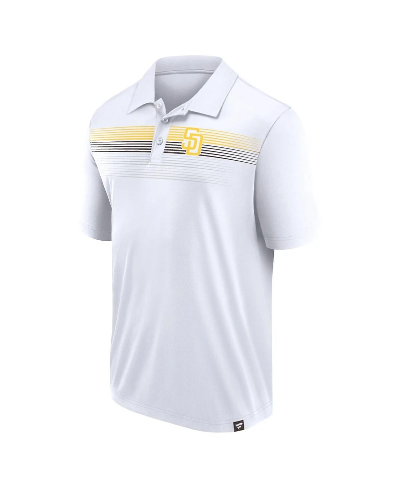 Fanatics Men's White San Diego Padres Big Tall Victory for Us Interlock Polo
