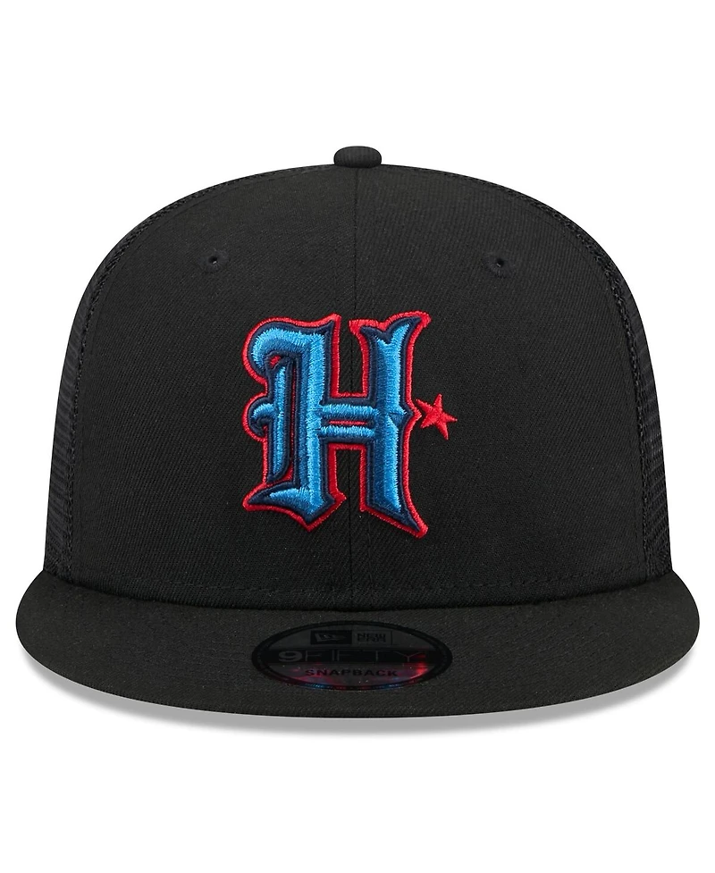 New Era Men's Black Houston Texans Shade 9FIFTY Trucker Snapback Hat