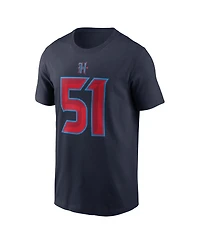 Nike Men's Will Anderson Jr. Navy Houston Texans Name Number T-Shirt