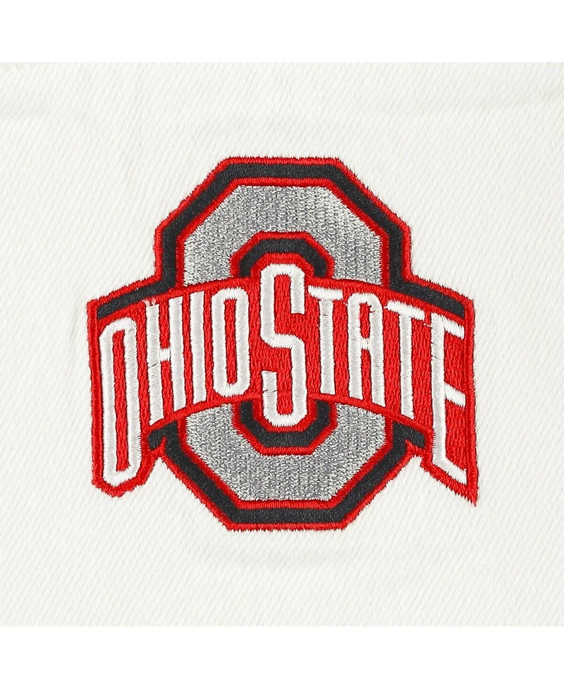 Hype and Vice Women's White Ohio State Buckeyes Multi-Hit Hometown Full-Snap Jacket