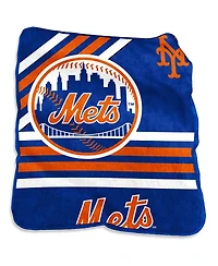 Logo Brands New York Mets 50'' x 60'' Plush Raschel Throw
