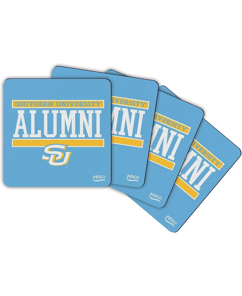 Indigo Falls Southern University Jaguars Alumni 4-Pack Neoprene Coaster Set