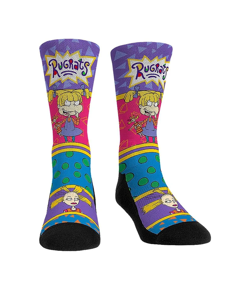 Rock 'Em Men's and Women's Socks Rugrats Angelica Showtime Crew