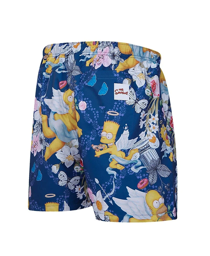 Freeze Max Men's Navy the Simpsons Peace Angels Woven Shorts