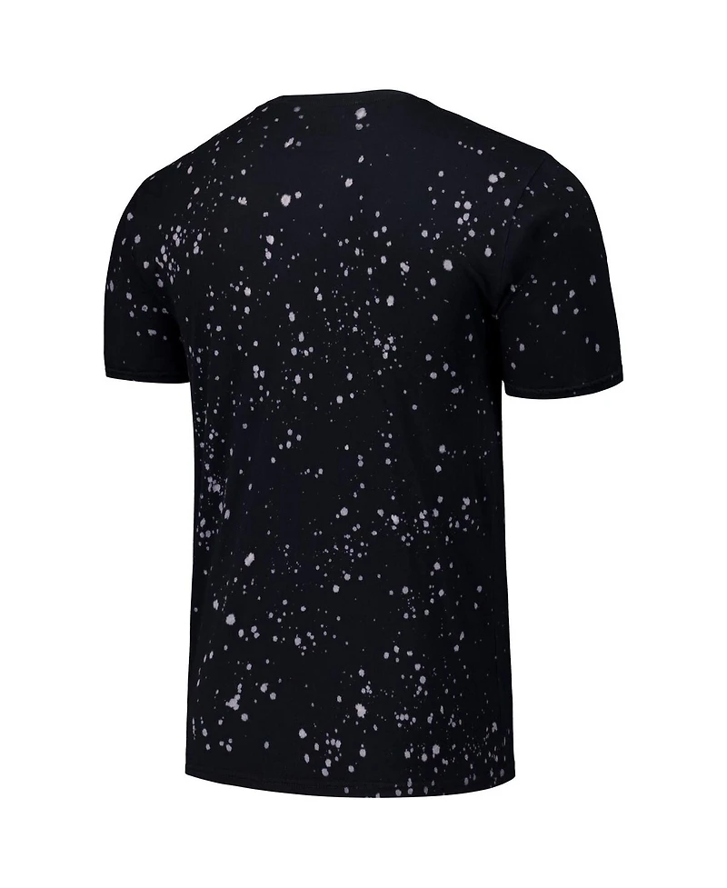 Majestic Men's Black/White Los Angeles Dodgers Splatter T-Shirt