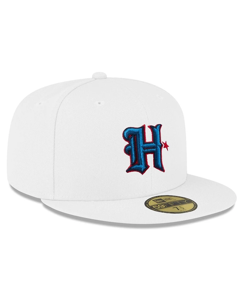 New Era Men's White Houston Texans Omaha 59FIFTY Fitted Hat