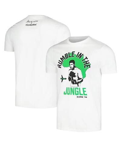 Contenders Clothing Men's and Women's Muhammad Ali White Rumble in the Jungle T-Shirt