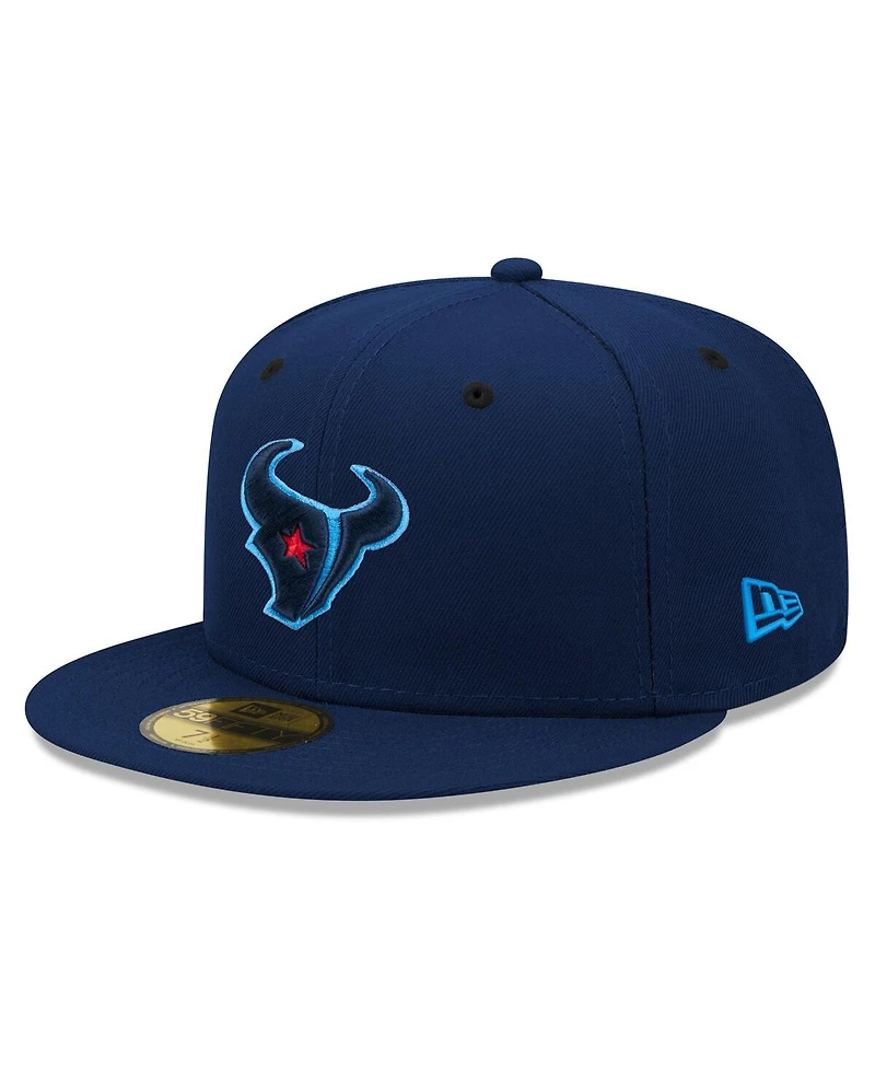 New Era Men's Navy Houston Texans Omaha 59FIFTY Fitted Hat