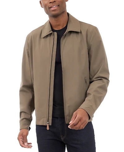 London Fog Men's Hipster Stretch Water-Resistant Full-Zip Jacket