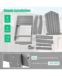 Adirondack Chair Hips Adirondack Chair with Cup Holder & Cushion