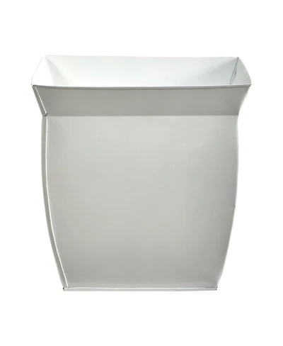 Slickblue 11.75" Fluted Metal Square Planter