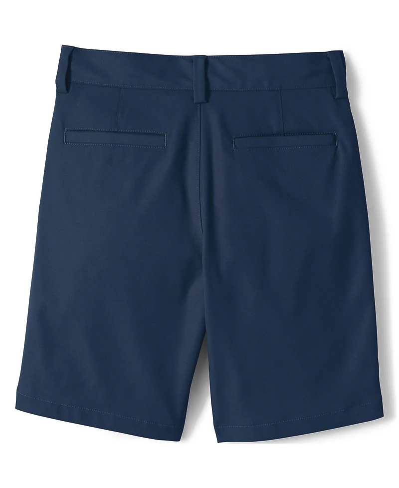 Lands' End Big Boys Husky School Uniform Active Chino Shorts