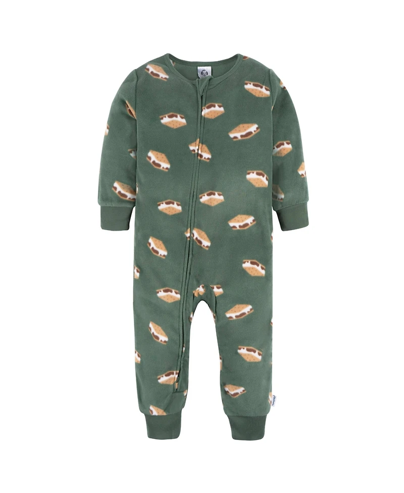 Toddler Boys' Footless Fleece Pajamas, 3-Pack