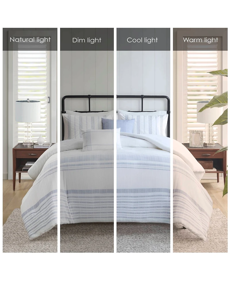 Harbor House Morgan Jacquard Cotton 5-Pc. Duvet Cover Set, Full/Queen