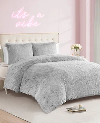 Juicy Couture Shaggy Faux Fur 2-Pc. Comforter Set, Twin/Twin Xl