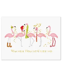 Masterpiece Studios Fashionista Flamingos Holiday Boxed Cards