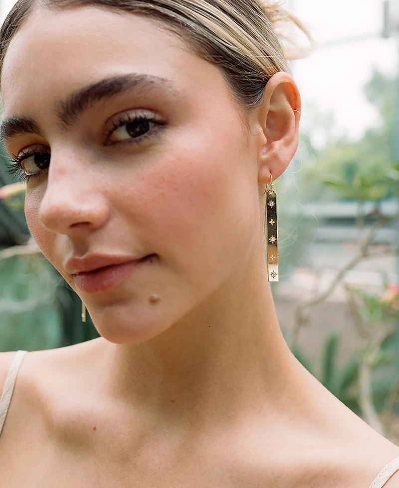 Matr Boomie Sitara Starry Long Linear Studded Earrings