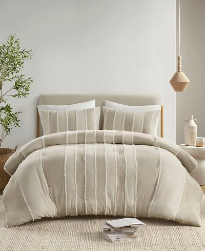 Ink+Ivy Striped Shay 3-Pc. Comforter Set