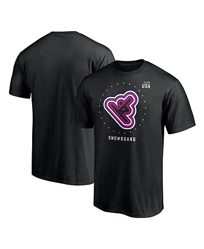 Fanatics Men's Black Team Usa Snowboard T-Shirt