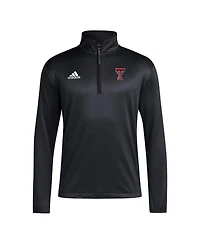 Adidas Men's Texas Tech Red Raiders 2024 Coaches Sidelines Aeroready Quarter-Zip Jacket