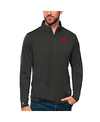 Antigua Men's Charcoal Philadelphia Phillies Tribute Quarter-Zip Pullover Top
