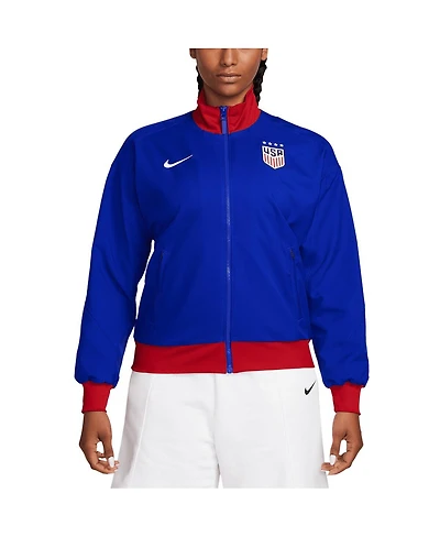 Nike Women's Royal Uswnt 224 Strike Anthem Full-Zip Jacket
