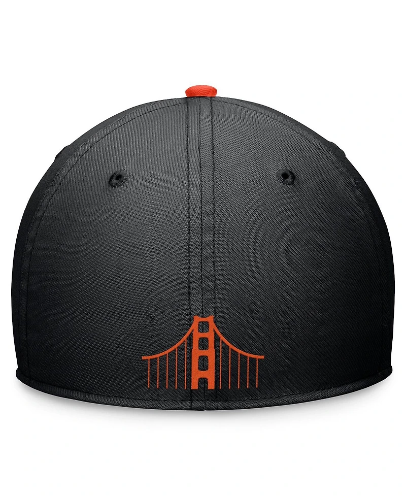 Nike Men's Black/Orange San Francisco Giants 2024 City Connect Swoosh Flex Hat