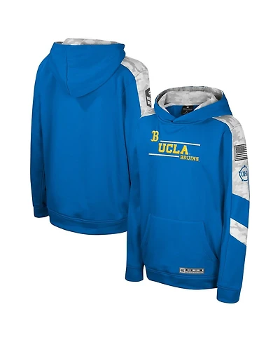 Colosseum Big Boys and Girls Blue Ucla Bruins Oht Appreciation Cyclone Digital Camo Pullover Hoodie