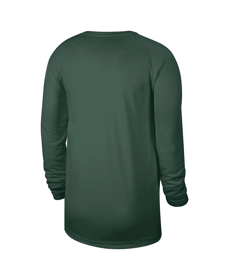 Nike Men's Hunter Green Milwaukee Bucks 2024/25 Legend On-Court Practice Long Sleeve T-Shirt