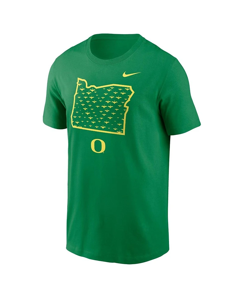 Nike Men's Green Oregon Ducks Campus State Shape T-Shirt