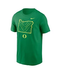 Nike Men's Green Oregon Ducks Campus State Shape T-Shirt