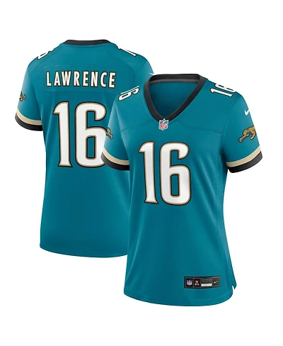 Nike Women's Trevor Lawrence Teal Jacksonville Jaguars Prowler Throwback Game Jersey