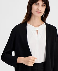 Kasper Women's Long Sleeve Cardigan Sweater, Regular & Petite