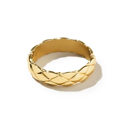 Ana Luisa Quilted Ring - Zeta
