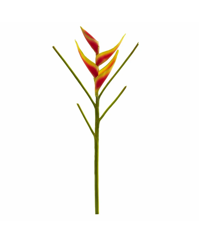 Slickblue Exotic Heliconia Artificial Flower for Bold Decor (Set of 4)