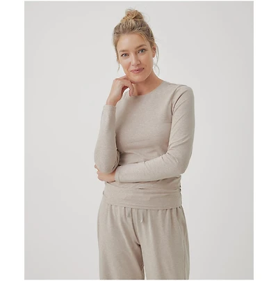 Pact Women's Organic Cotton Cool Stretch Fitted Long Sleeve Tee
