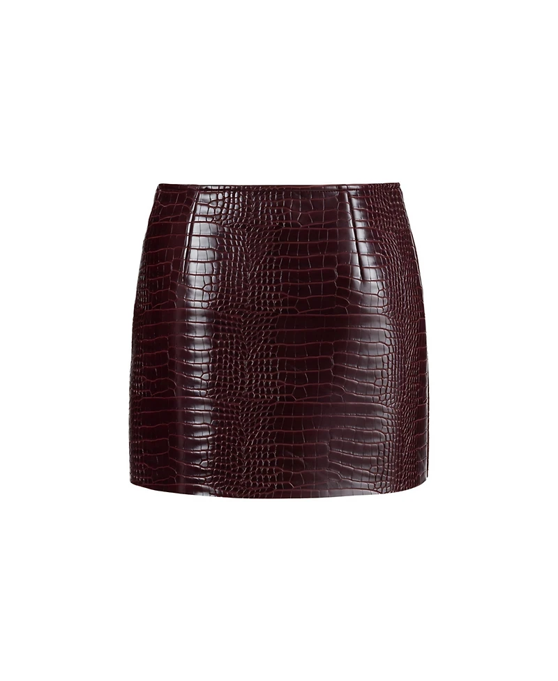 Nocturne Women's Faux Leather Mini Skirt