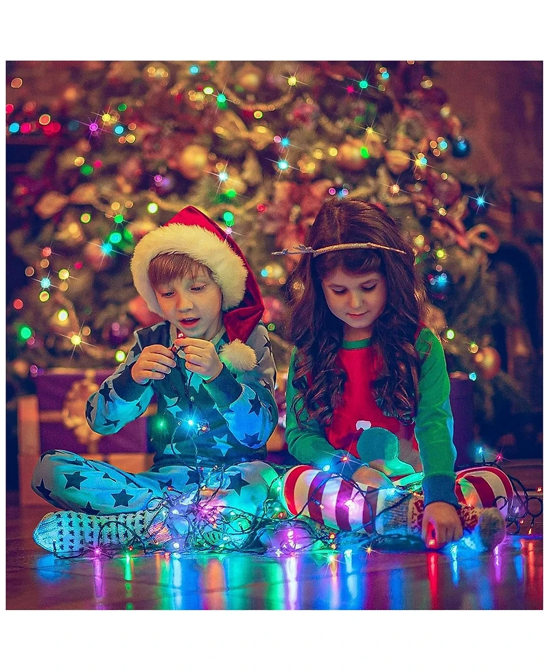 Cowin Christmas String Lights Extendable Multi Colored 66Ft 200LEDs