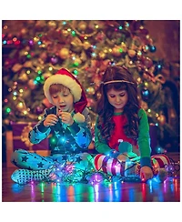 Cowin Christmas String Lights Extendable Multi Colored 66Ft 200LEDs
