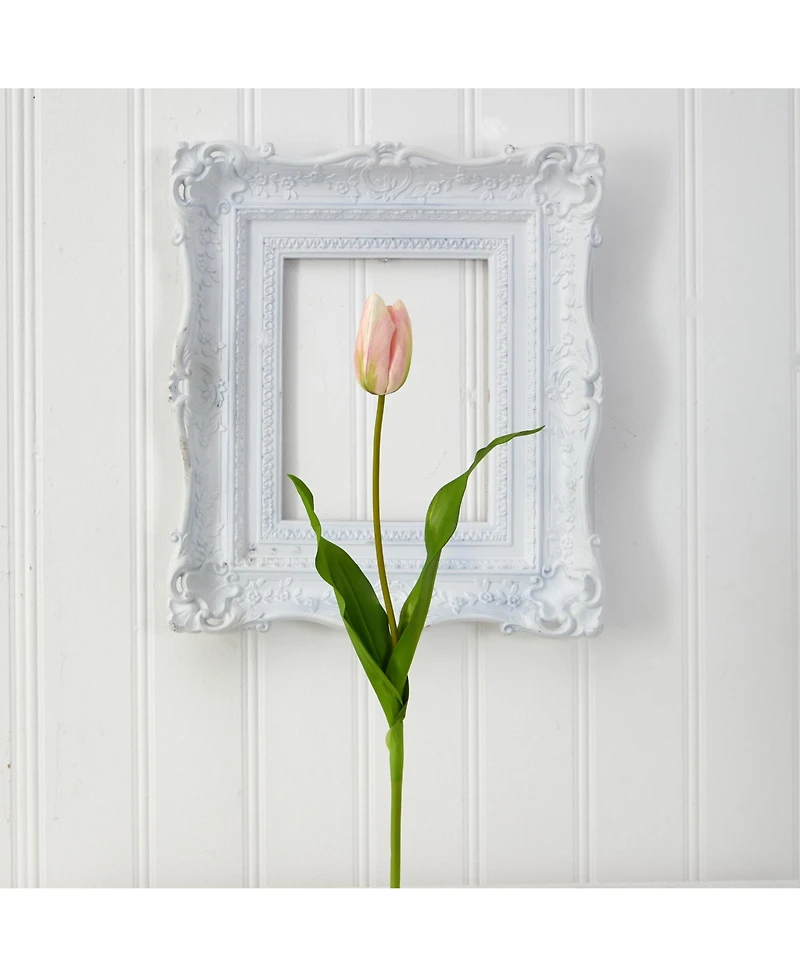 Slickblue 23" Dutch Tulip Artificial Flowers - Set of 12 Faux Tulips for Stylish Arrangements