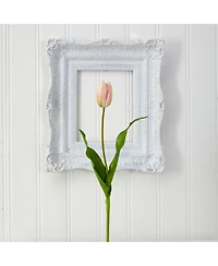 Slickblue 23" Dutch Tulip Artificial Flowers - Set of 12 Faux Tulips for Stylish Arrangements
