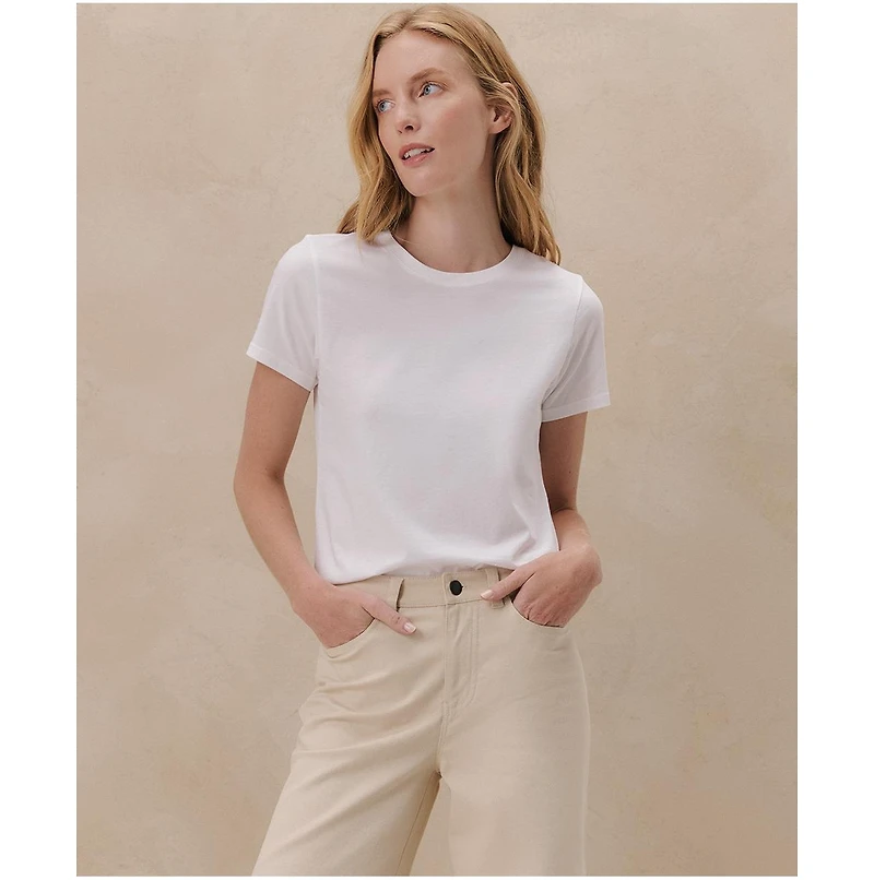 Pact Women's Organic Cotton Softspun Crew Neck Tee