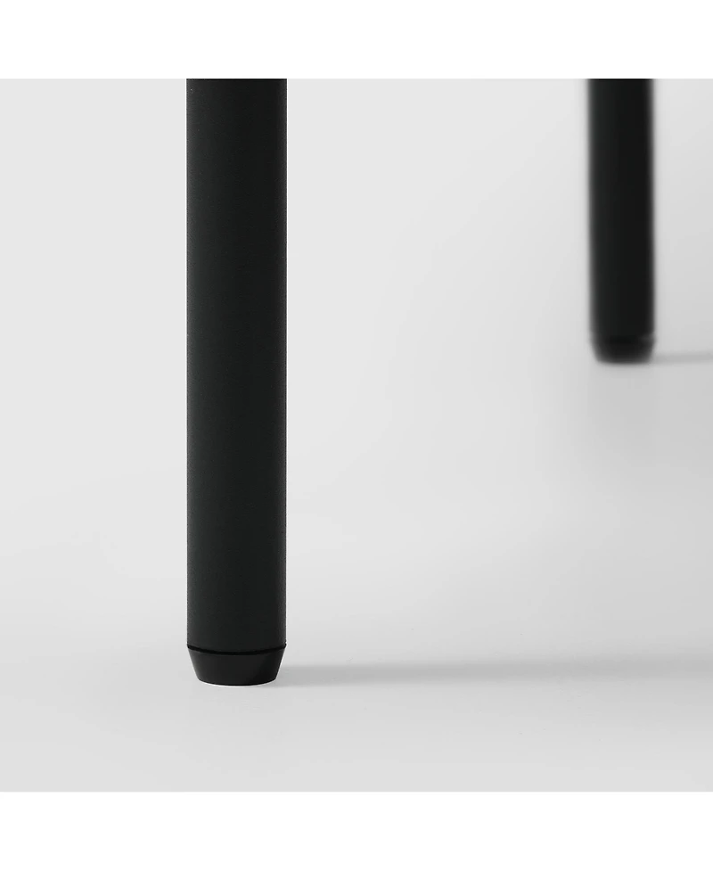 WestinTrends Mid-Century Modern Upholstered Sherpa Round Dining Chairs (Set of