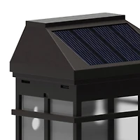 Wall Mount Led Solar Powered Fence And Deck Lights - All-Weather Decorative Solar Lights - Set Of 6
